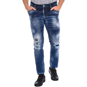 Abbigliamento Uomo Pantaloni Dsquared S74LB0993-S30708-470 Blu