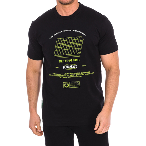 Abbigliamento Uomo T-shirt maniche corte Dsquared S78GD0068-S24427-900 Nero