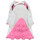 Scarpe Unisex bambino Sneakers New Balance 327 Toile Enfant Grey Signal Pink Grigio