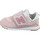 Scarpe Unisex bambino Sneakers New Balance 574 Velours Toile Enfant Crystal Rosa