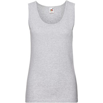 Abbigliamento Donna Top / T-shirt senza maniche Fruit Of The Loom Valueweight Grigio