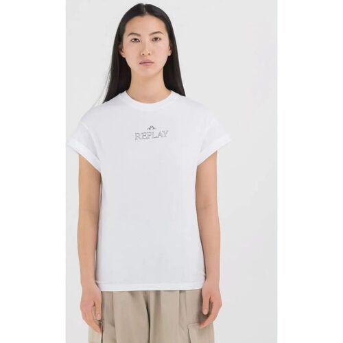 Abbigliamento Donna T-shirt & Polo Replay W3588 20994-001 Bianco