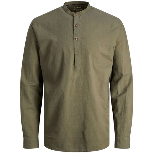 Abbigliamento Uomo Camicie maniche lunghe Jack & Jones 12248410 SUMMER TUNIC-DUSTY OLIVE Verde