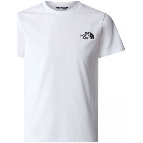 Abbigliamento Unisex bambino T-shirt & Polo The North Face NF0A87T4 TEEN SS SIMPLE DOME TEE-FN4 WHITE Bianco