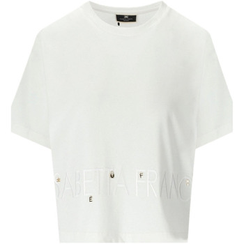 Abbigliamento Donna T-shirt maniche corte Elisabetta Franchi ma00141e2-270 Bianco