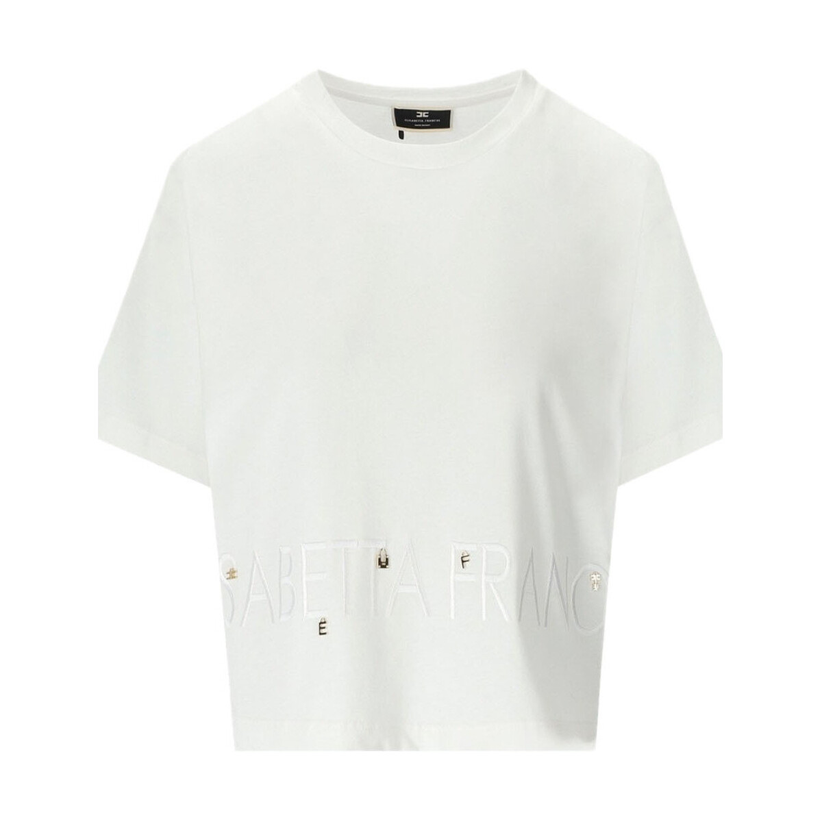 Abbigliamento Donna T-shirt maniche corte Elisabetta Franchi ma00141e2-270 Bianco