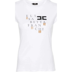 Abbigliamento Donna T-shirt maniche corte Elisabetta Franchi ma00841e2-270 Bianco
