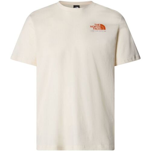 Abbigliamento Uomo T-shirt & Polo The North Face NF0A87EW M GRAPHIC TEE-QLI WHITE DUNE Bianco