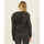Abbigliamento Donna Felpe Emporio Armani EA7 Felpa nera  in cotone con cappuccio Nero