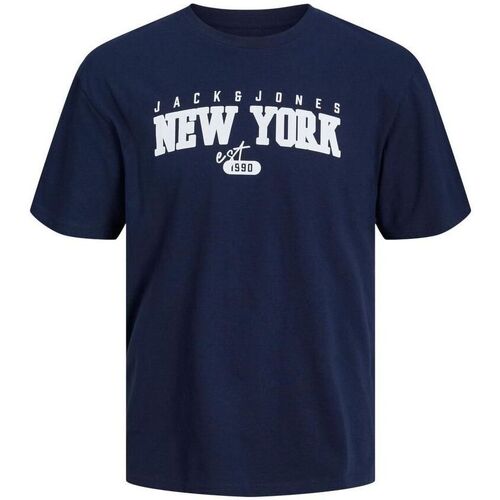 Abbigliamento Uomo T-shirt & Polo Jack & Jones 12247773 CORY-NAVY BLAZER Blu