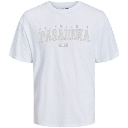 Abbigliamento Uomo T-shirt & Polo Jack & Jones 12247773 CORY-WHITE Bianco
