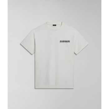 Abbigliamento Uomo T-shirt & Polo Napapijri S-TAHI NPA4HQA-N1A WHITE WISPER Bianco