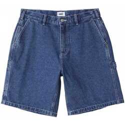 Abbigliamento Uomo Shorts / Bermuda Obey Bigwig denim carpenter short Blu