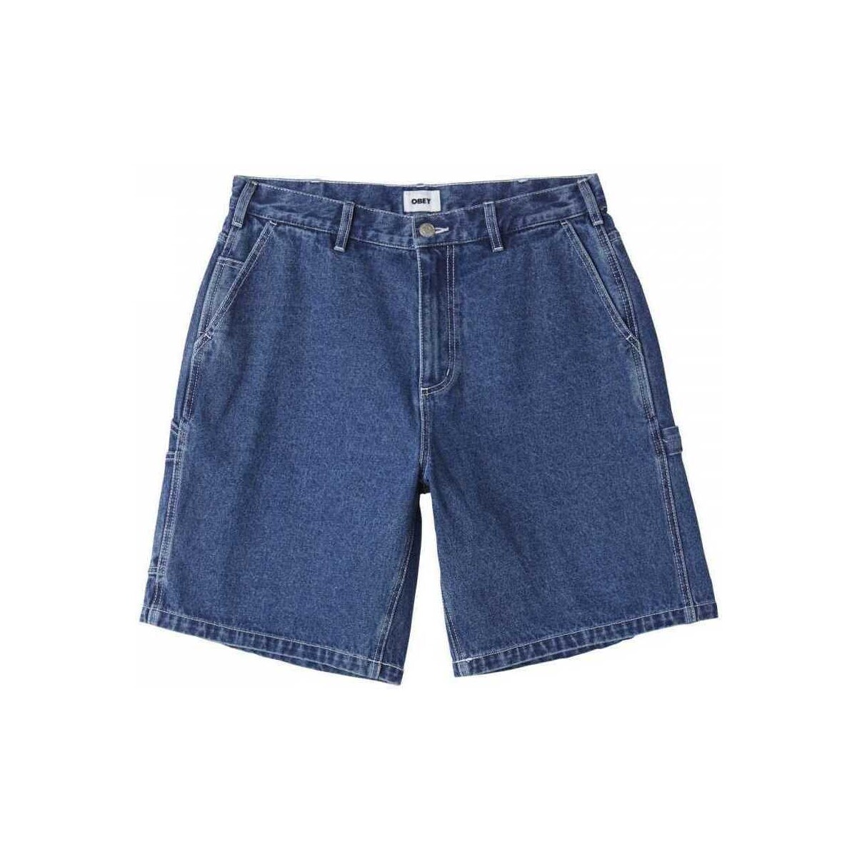 Abbigliamento Uomo Shorts / Bermuda Obey Bigwig denim carpenter short Blu
