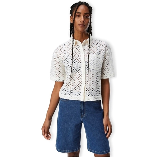 Abbigliamento Donna Top / Blusa Object Emilia Shirt S/S - Sands Beige