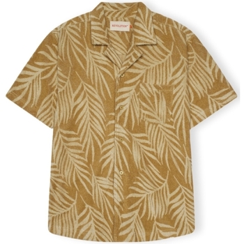 Abbigliamento Uomo Camicie maniche lunghe Revolution Terry Cuban 3101 Shirt - Khaki Giallo