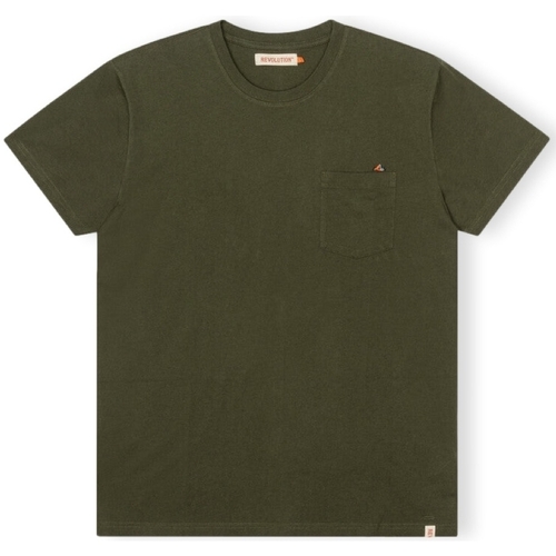 Abbigliamento Uomo T-shirt & Polo Revolution T-Shirt Regular 1341 BOR - Army Verde