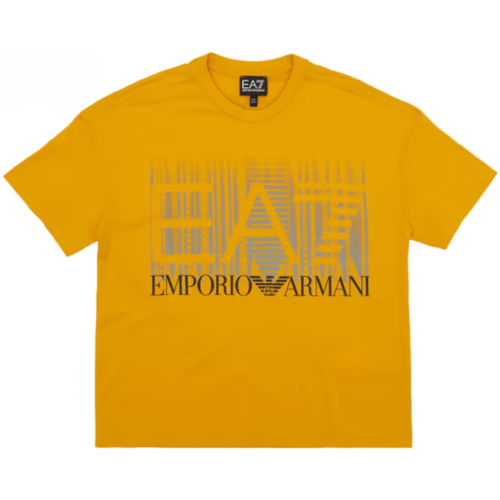 Abbigliamento Bambino T-shirt maniche corte Emporio Armani EA7 3DBT59-BJ02Z Giallo