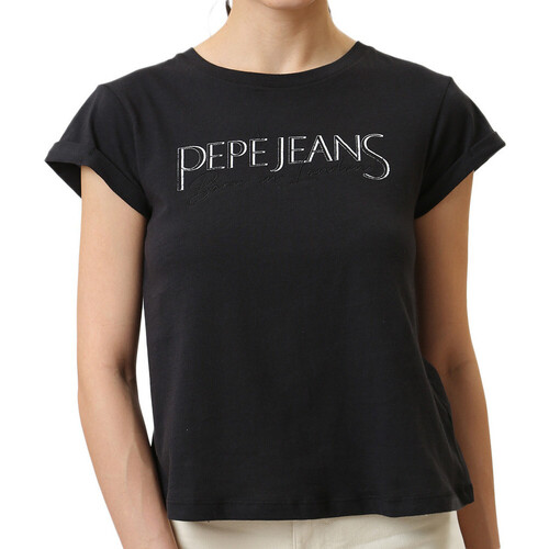 Abbigliamento Donna T-shirt maniche corte Pepe jeans PL505751 Nero