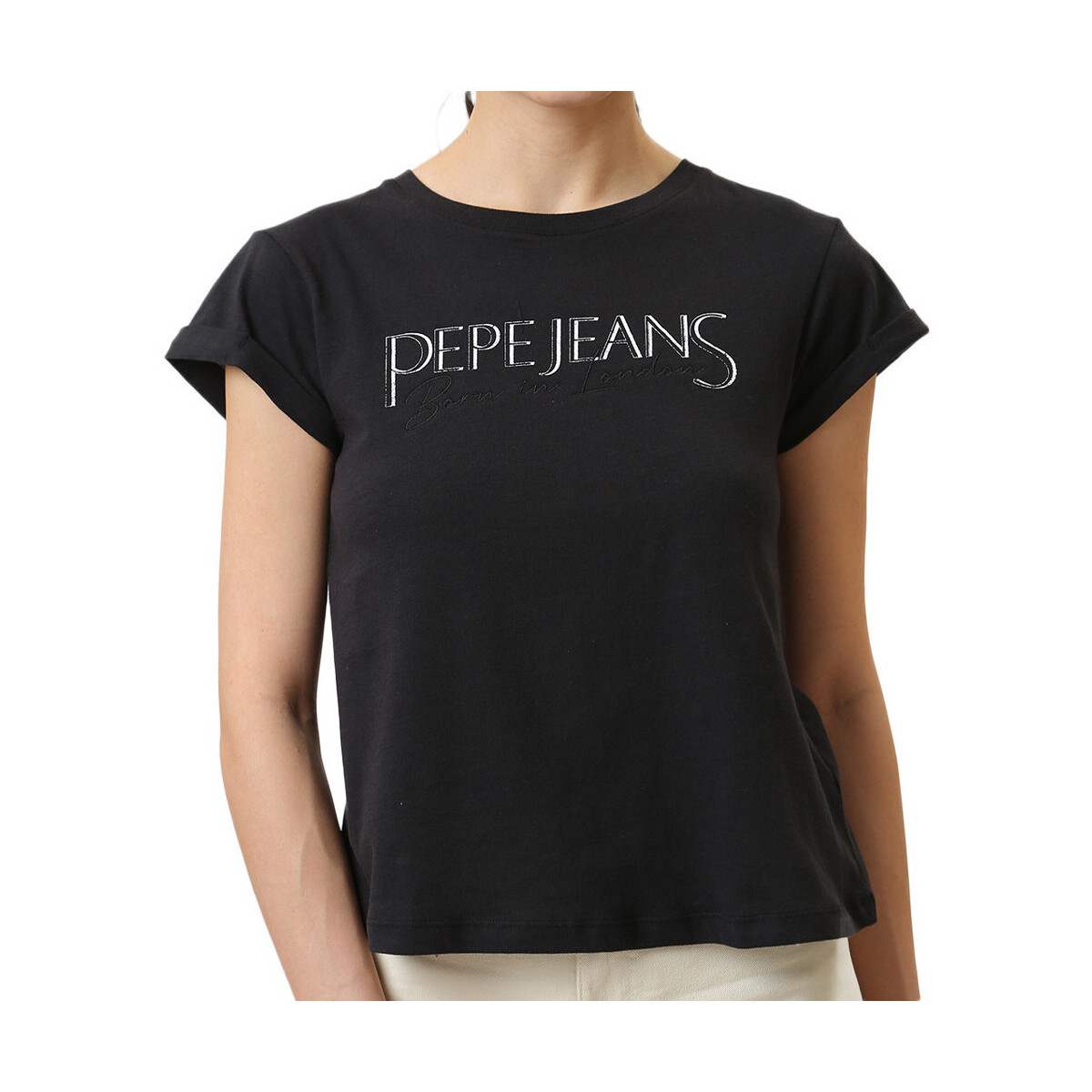 Abbigliamento Donna T-shirt & Polo Pepe jeans PL505751 Nero