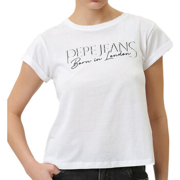 Abbigliamento Donna T-shirt & Polo Pepe jeans PL505751 Bianco