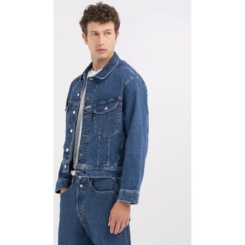 Abbigliamento Uomo Giacche in jeans Replay Giubbino comfort fit dal look vintage anni '90 M8Z1.000 759 52D Blu
