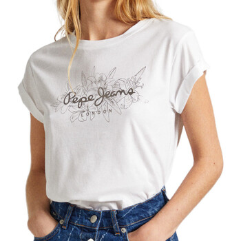 Abbigliamento Donna T-shirt maniche corte Pepe jeans PL505767 Bianco