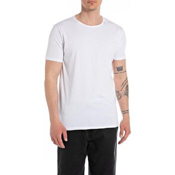Abbigliamento Uomo T-shirt maniche corte Replay La t-shirt in jersey a maniche corte  M3590.000 Bianco