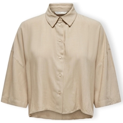 Abbigliamento Donna Top / Blusa Only Noos Astrid Life Shirt 2/4 - Humus Beige