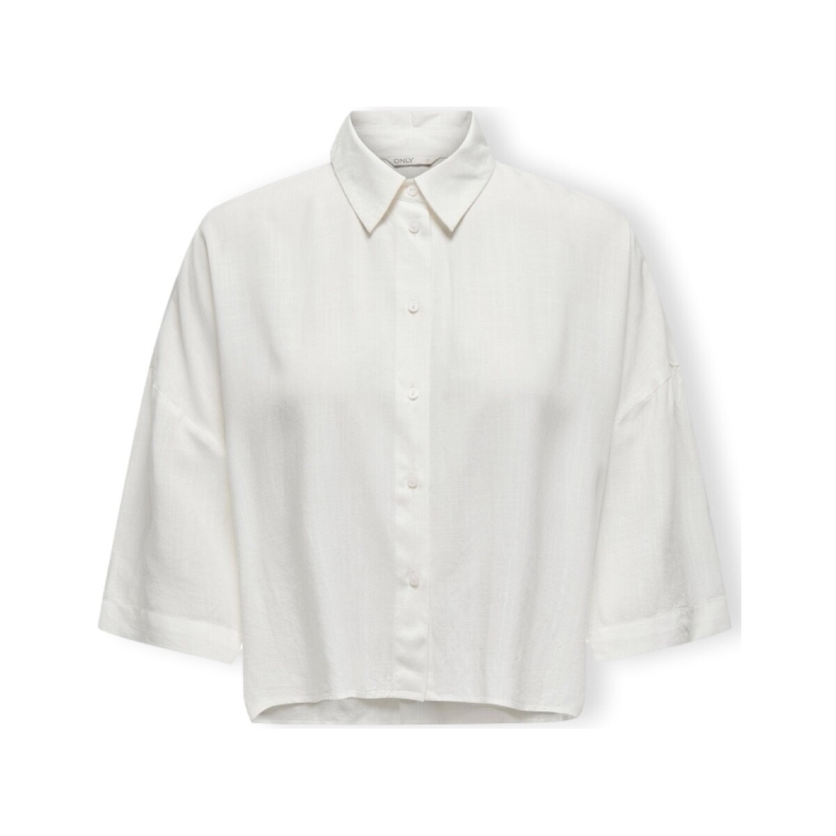 Abbigliamento Donna Top / Blusa Only Noos Astrid Life Shirt 2/4 - Cloud Dancer Bianco