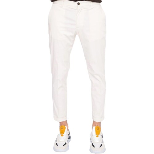 Abbigliamento Uomo Pantaloni 5 tasche Liu Jo M124P301CAPRIRASO Bianco