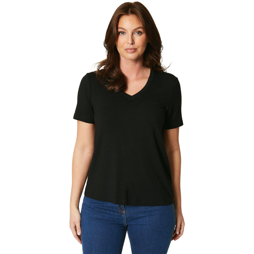Abbigliamento Donna T-shirts a maniche lunghe Principles Modal Nero