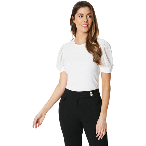 Abbigliamento Donna T-shirts a maniche lunghe Principles DH6706 Bianco
