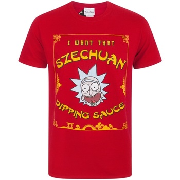 Abbigliamento Uomo T-shirts a maniche lunghe Rick And Morty NS4423 Rosso
