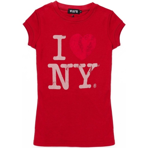 Abbigliamento Donna T-shirts a maniche lunghe Generic I Love New York Rosso