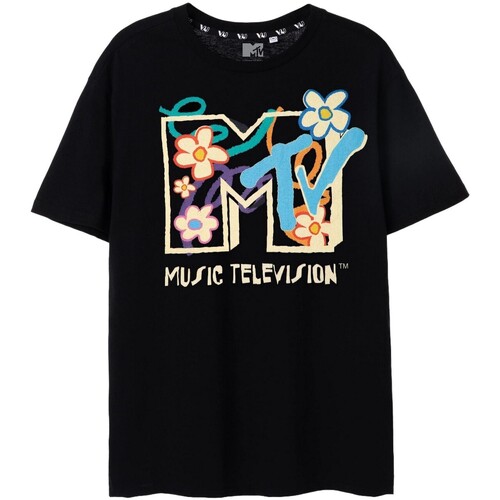 Abbigliamento Donna T-shirts a maniche lunghe Mtv NS7841 Nero