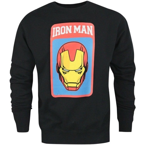 Abbigliamento Uomo Felpe Iron Man NS7858 Nero