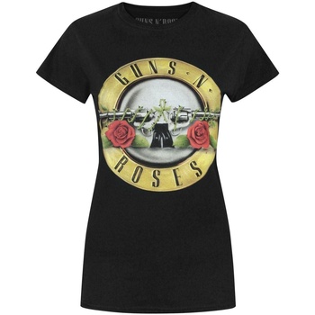Abbigliamento Donna T-shirts a maniche lunghe Guns N Roses NS7952 Nero