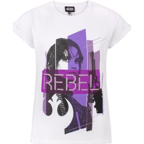 Abbigliamento Unisex bambino T-shirt maniche corte Star Wars: Rogue One NS7962 Bianco