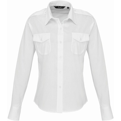 Abbigliamento Donna Camicie Premier PR310 Bianco