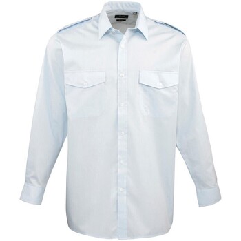 Abbigliamento Uomo Camicie maniche lunghe Premier PR210 Blu