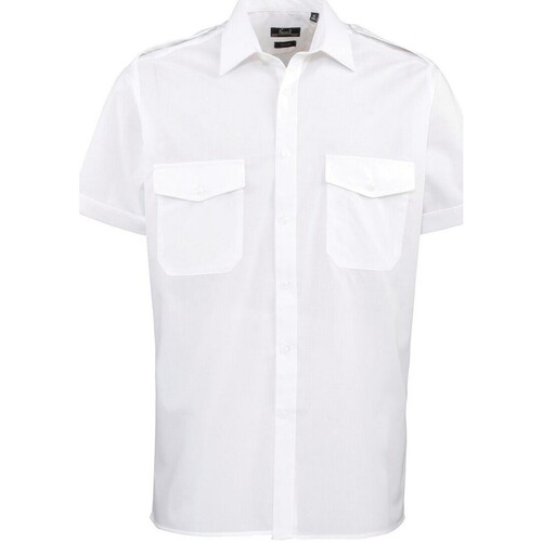 Abbigliamento Uomo Camicie maniche corte Premier PR212 Bianco