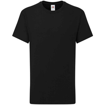 Abbigliamento Unisex bambino T-shirt maniche corte Fruit Of The Loom  Nero