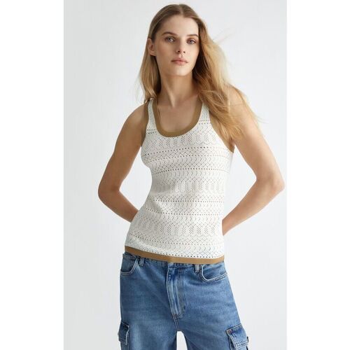 Abbigliamento Donna Top / T-shirt senza maniche Liu Jo MA4371 MS52N-C3400 Bianco