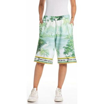 Abbigliamento Donna Shorts / Bermuda Replay Pantaloncini Della Tuta W8116A.000 Verde