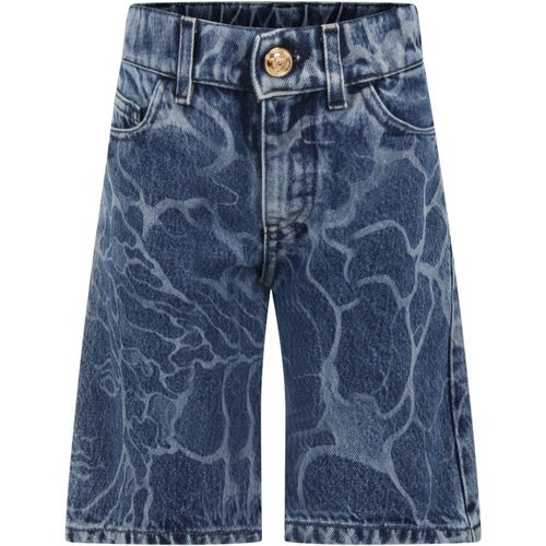Abbigliamento Bambino Shorts / Bermuda Versace 1008047 1A05794 2D190 Blu