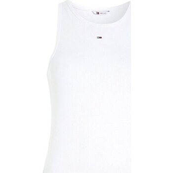 Abbigliamento Donna Top / T-shirt senza maniche Tommy Jeans Canotta Donna Essential Rib Tank Bianco