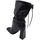 Scarpe Donna Tronchetti Malu Shoes Scarpe tronchetto punta quadrata donna con tacco alto doppio 10 Nero