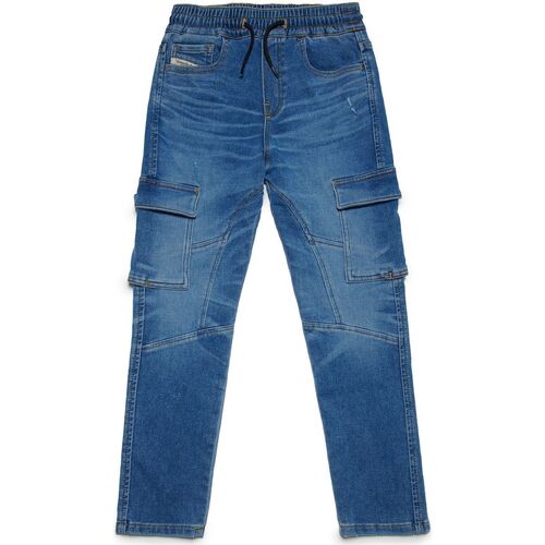 Abbigliamento Bambino Jeans Diesel JoggJeans slim blu cargo - D-Ursy J01659KXBK2 Blu