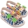 Scarpe Unisex bambino Sandali Melissa MINI  Estrelar + Fábula B Baby Sandals - Beige/Blue Multicolore